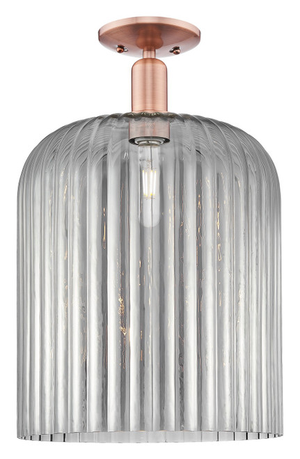 Innovations - 716-1C-AC-G559-12SM - One Light Semi-Flush Mount - Arcadia - Antique Copper