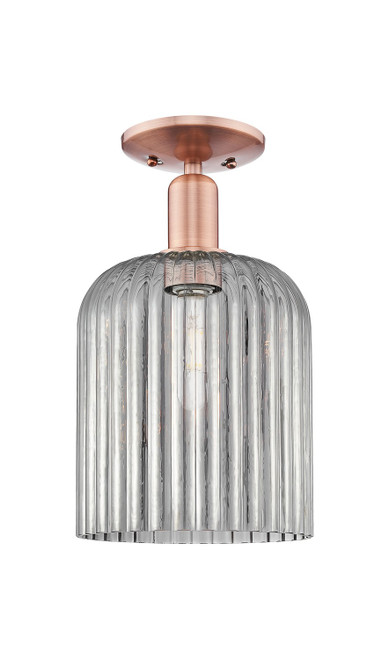 Innovations - 716-1C-AC-G559-8SM - One Light Semi-Flush Mount - Arcadia - Antique Copper