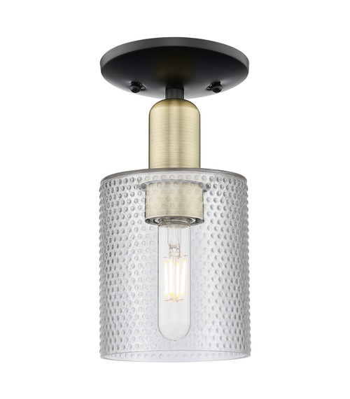 Innovations - 716-1C-BAB-G112 - One Light Semi-Flush Mount - Arcadia - Black Antique Brass