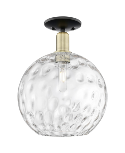 Innovations - 716-1C-BAB-G1215-12 - One Light Semi-Flush Mount - Arcadia - Black Antique Brass