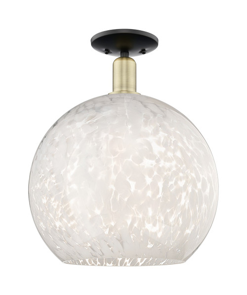 Innovations - 716-1C-BAB-G1216-14WM - One Light Semi-Flush Mount - Arcadia - Black Antique Brass