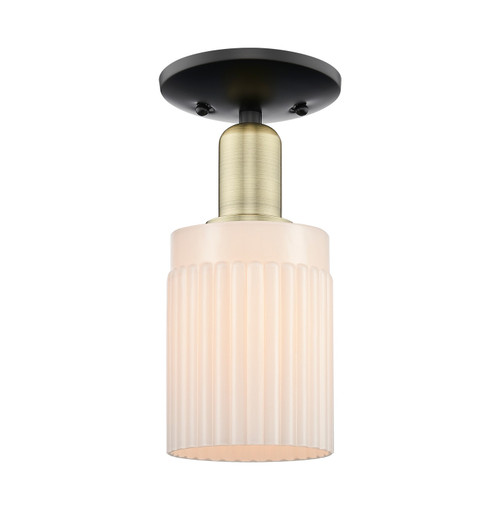 Innovations - 716-1C-BAB-G341 - One Light Semi-Flush Mount - Arcadia - Black Antique Brass