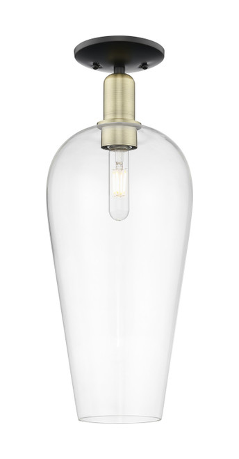 Innovations - 716-1C-BAB-G456-8CL - One Light Semi-Flush Mount - Arcadia - Black Antique Brass