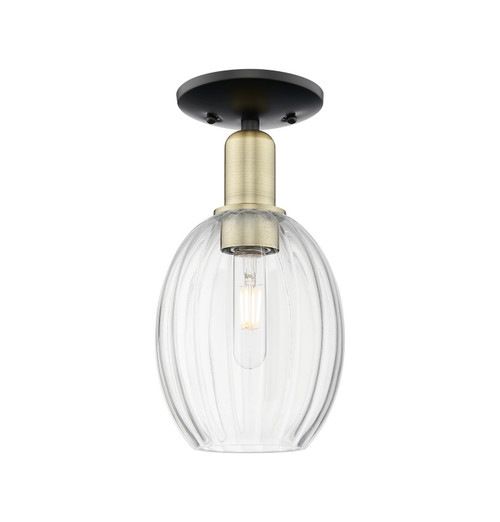 Innovations - 716-1C-BAB-G459-6CL - One Light Semi-Flush Mount - Arcadia - Black Antique Brass