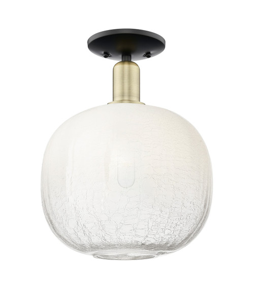 Innovations - 716-1C-BAB-G481-10OP - One Light Semi-Flush Mount - Arcadia - Black Antique Brass