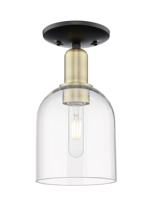 Innovations - 716-1C-BAB-G558-6CL - One Light Semi-Flush Mount - Arcadia - Black Antique Brass