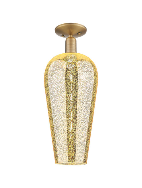 Innovations - 716-1C-BB-G456-8ME - One Light Semi-Flush Mount - Arcadia - Brushed Brass