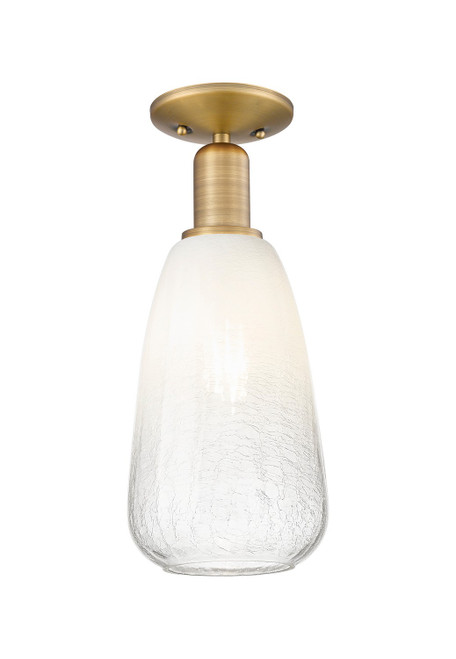 Innovations - 716-1C-BB-G480-6OP - One Light Semi-Flush Mount - Arcadia - Brushed Brass
