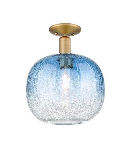 Innovations - 716-1C-BB-G481-10SB - One Light Semi-Flush Mount - Arcadia - Brushed Brass