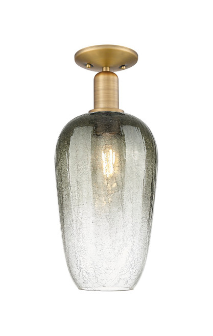 Innovations - 716-1C-BB-G484-7SL - One Light Semi-Flush Mount - Arcadia - Brushed Brass