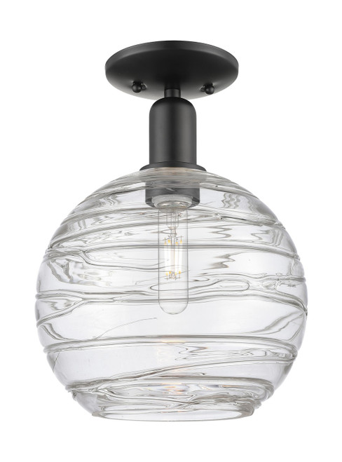 Innovations - 716-1C-BK-G1213-10CL - One Light Semi-Flush Mount - Arcadia - Matte Black