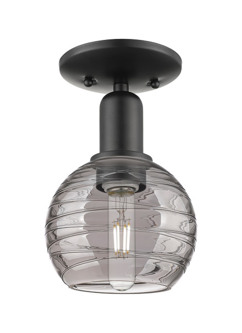 Innovations - 716-1C-BK-G1213-6SM - One Light Semi-Flush Mount - Arcadia - Matte Black