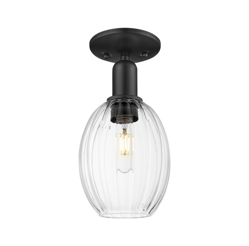 Innovations - 716-1C-BK-G459-6CL - One Light Semi-Flush Mount - Arcadia - Matte Black