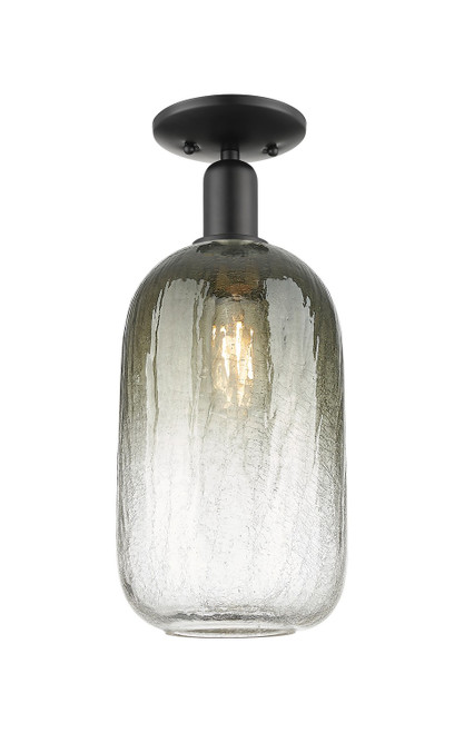 Innovations - 716-1C-BK-G482-7SL - One Light Semi-Flush Mount - Arcadia - Matte Black