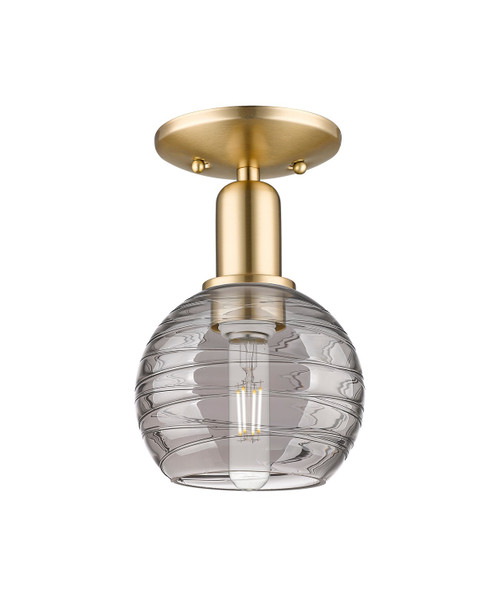Innovations - 716-1C-CB-G1213-6SM - One Light Semi-Flush Mount - Arcadia - Champagne Bronze