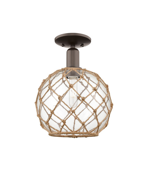 Innovations - 716-1C-OB-G122-10RB - One Light Semi-Flush Mount - Arcadia - Oil Rubbed Bronze