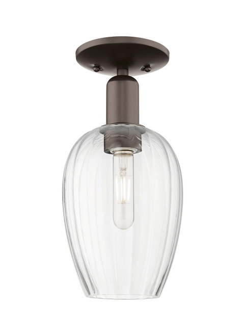 Innovations - 716-1C-OB-G457-6CL - One Light Semi-Flush Mount - Arcadia - Oil Rubbed Bronze