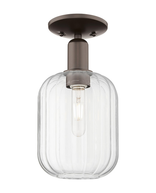 Innovations - 716-1C-OB-G460-7CL - One Light Semi-Flush Mount - Arcadia - Oil Rubbed Bronze