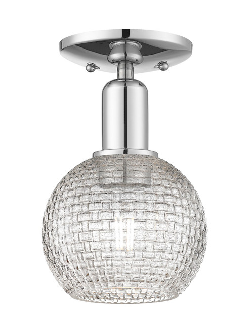 Innovations - 716-1C-PC-G122C-6CL - One Light Semi-Flush Mount - Arcadia - Polished Chrome