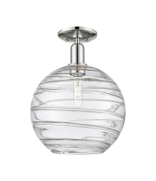 Innovations - 716-1C-PN-G1213-12CL - One Light Semi-Flush Mount - Arcadia - Polished Nickel