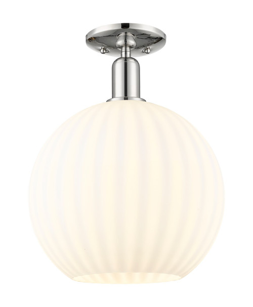 Innovations - 716-1C-PN-G1217-12WV - One Light Semi-Flush Mount - Arcadia - Polished Nickel