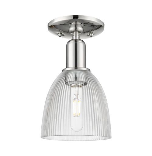 Innovations - 716-1C-PN-G382 - One Light Semi-Flush Mount - Arcadia - Polished Nickel