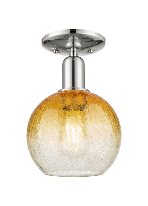 Innovations - 716-1C-PN-G483-8AM - One Light Semi-Flush Mount - Arcadia - Polished Nickel