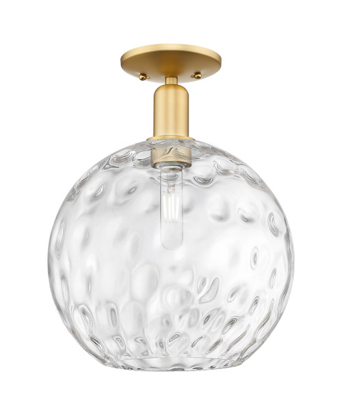 Innovations - 716-1C-SG-G1215-12 - One Light Semi-Flush Mount - Arcadia - Satin Gold