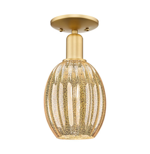 Innovations - 716-1C-SG-G459-6ME - One Light Semi-Flush Mount - Arcadia - Satin Gold