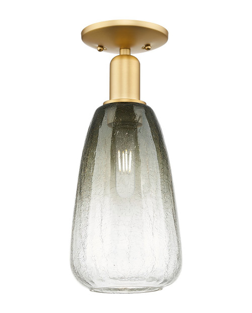Innovations - 716-1C-SG-G480-6SL - One Light Semi-Flush Mount - Arcadia - Satin Gold