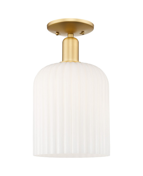 Innovations - 716-1C-SG-G559-8GWH - One Light Semi-Flush Mount - Arcadia - Satin Gold