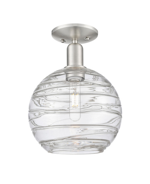 Innovations - 716-1C-SN-G1213-10CL - One Light Semi-Flush Mount - Arcadia - Brushed Satin Nickel