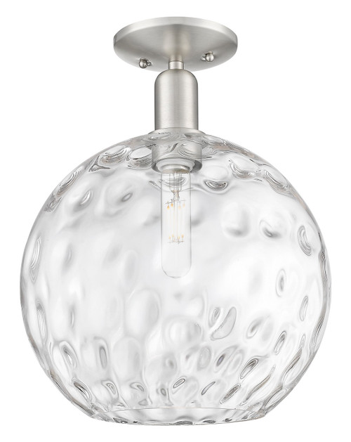 Innovations - 716-1C-SN-G1215-12 - One Light Semi-Flush Mount - Arcadia - Brushed Satin Nickel