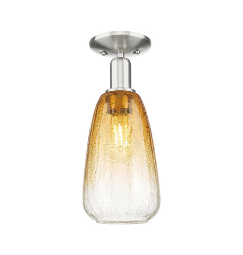 Innovations - 716-1C-SN-G480-6AM - One Light Semi-Flush Mount - Arcadia - Brushed Satin Nickel