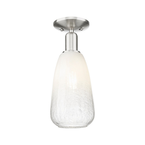 Innovations - 716-1C-SN-G480-6OP - One Light Semi-Flush Mount - Arcadia - Brushed Satin Nickel