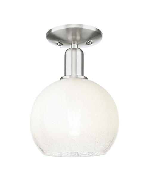 Innovations - 716-1C-SN-G483-8OP - One Light Semi-Flush Mount - Arcadia - Brushed Satin Nickel