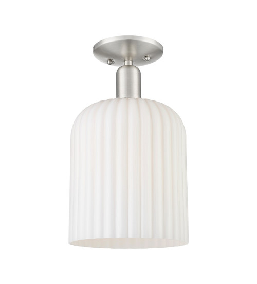 Innovations - 716-1C-SN-G559-8GWH - One Light Semi-Flush Mount - Arcadia - Brushed Satin Nickel