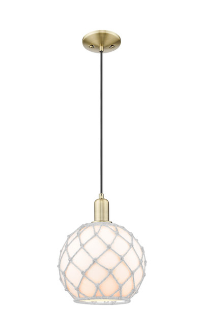 Innovations - 716-1P-AB-G121-10RW - One Light Mini Pendant - Arcadia - Antique Brass