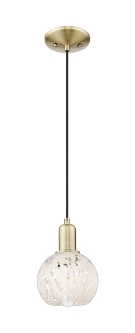 Innovations - 716-1P-AB-G1216-6WM - One Light Mini Pendant - Arcadia - Antique Brass