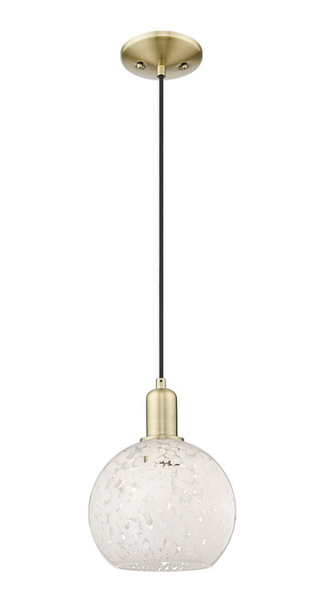Innovations - 716-1P-AB-G1216-8WM - One Light Mini Pendant - Arcadia - Antique Brass