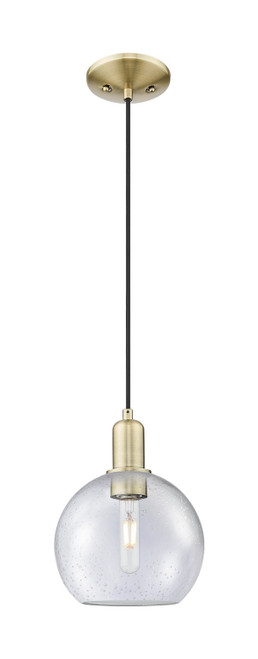 Innovations - 716-1P-AB-G124-8 - One Light Mini Pendant - Arcadia - Antique Brass