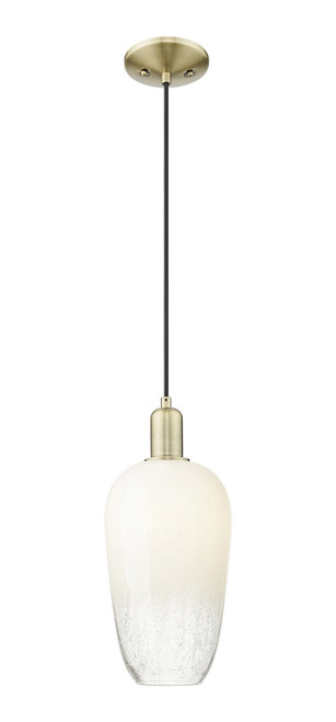 Innovations - 716-1P-AB-G484-7OP - One Light Mini Pendant - Arcadia - Antique Brass