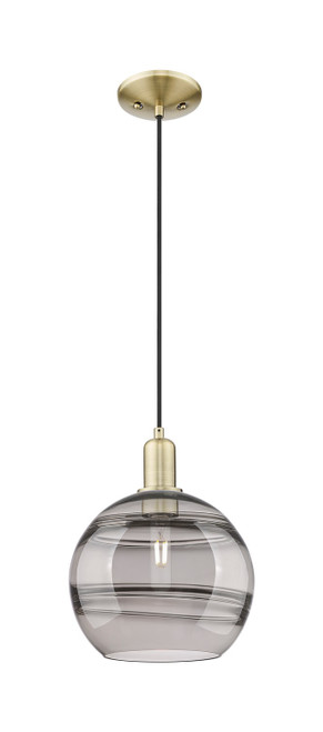 Innovations - 716-1P-AB-G556-10SM - One Light Mini Pendant - Arcadia - Antique Brass