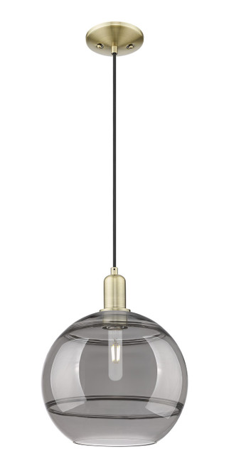 Innovations - 716-1P-AB-G556-12SM - One Light Mini Pendant - Arcadia - Antique Brass