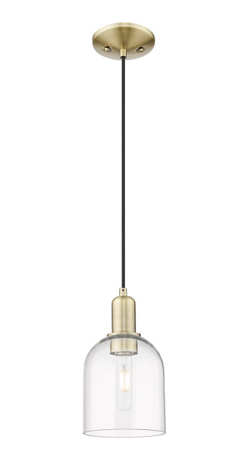 Innovations - 716-1P-AB-G558-6CL - One Light Mini Pendant - Arcadia - Antique Brass