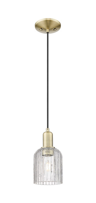 Innovations - 716-1P-AB-G559-5CL - One Light Mini Pendant - Arcadia - Antique Brass