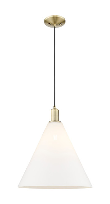 Innovations - 716-1P-AB-GBC-161 - One Light Mini Pendant - Arcadia - Antique Brass