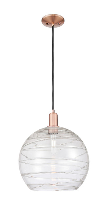 Innovations - 716-1P-AC-G1213-14CL - One Light Mini Pendant - Arcadia - Antique Copper