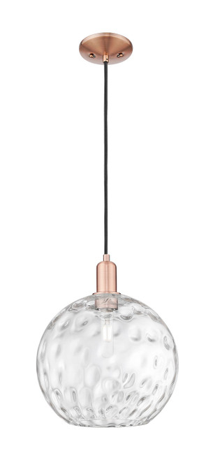 Innovations - 716-1P-AC-G1215-12 - One Light Mini Pendant - Arcadia - Antique Copper