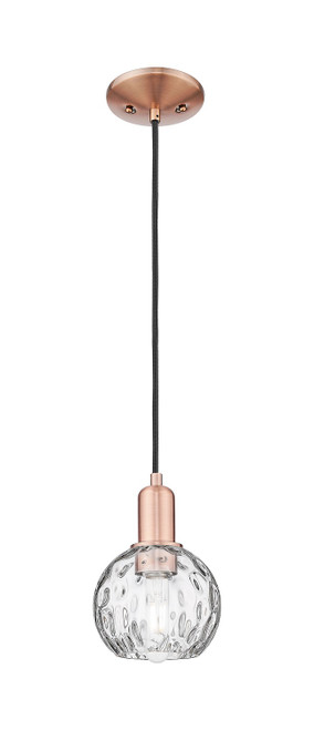 Innovations - 716-1P-AC-G1215-6 - One Light Mini Pendant - Arcadia - Antique Copper